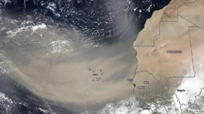 跨越北大西洋的非洲尘埃运输