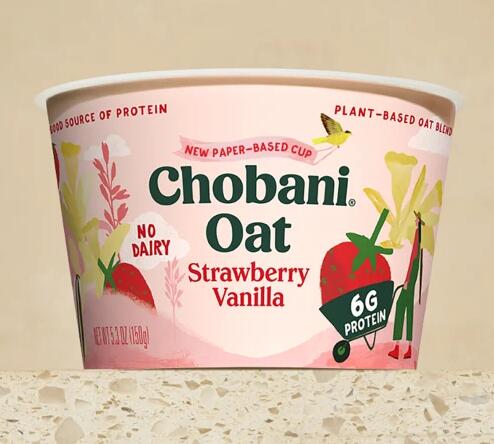 Chobani正在用新的纸质酸奶杯摆脱塑料