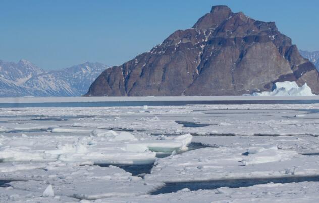 受气候变化威胁的北极海岸快海冰