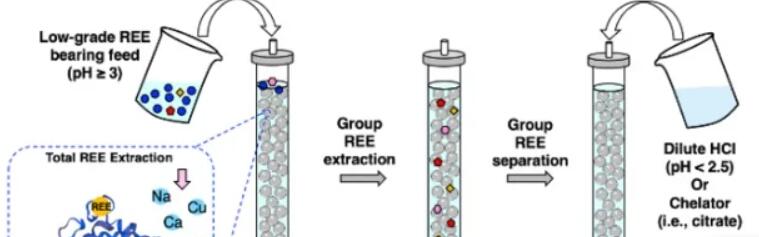 一种提取稀土元素的环保方法