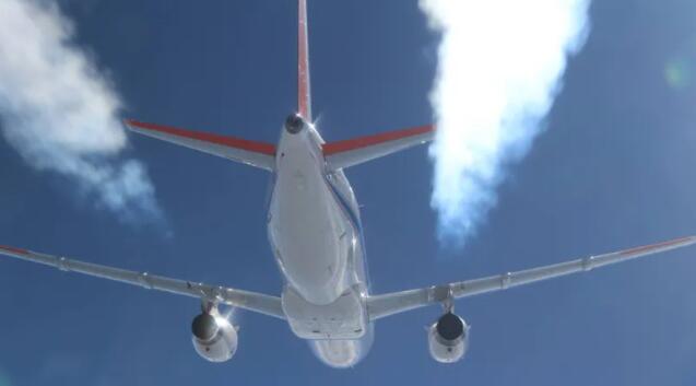 NASA-DLR研究发现可持续航空燃料可以减少尾迹